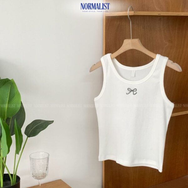 Áo tank top nữ thêu nơ