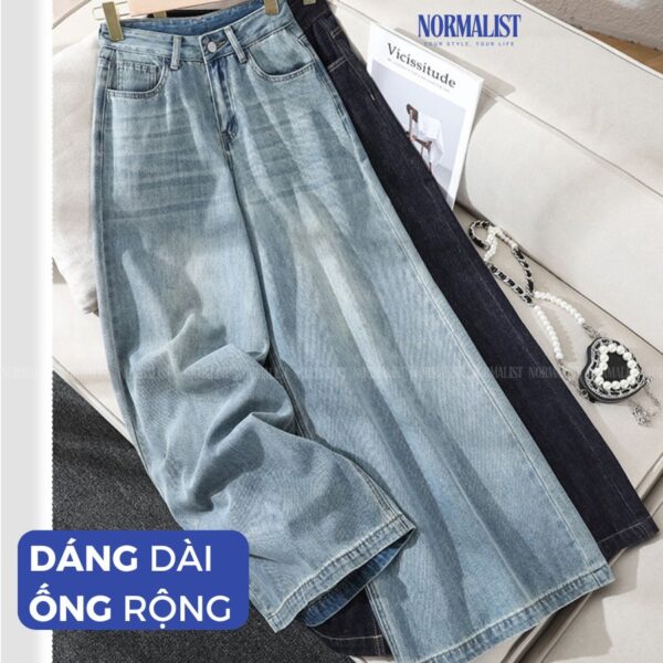 Quần Jeans ống rộng