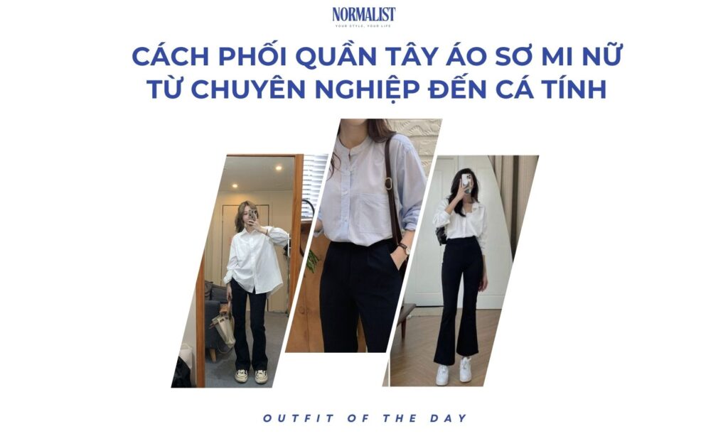 Ảnh bìa quần tây áo sơ mi nữ