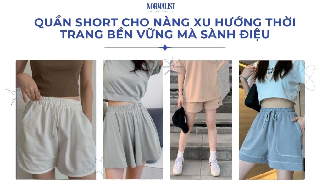 Quần short nữ bền vững