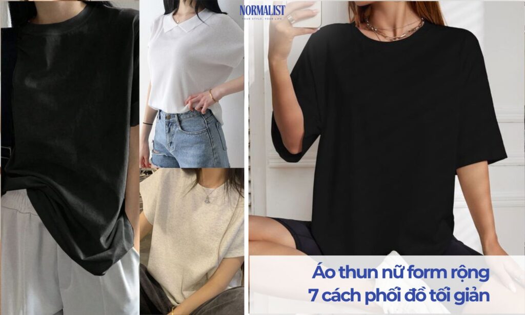 Áo thun nữ 7 cách phối đồ