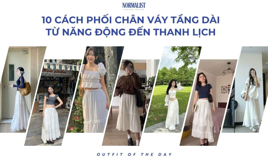 Ảnh bìa chân váy tầng dài