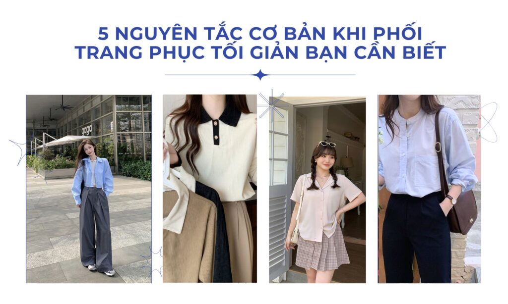 Ảnh bìa trang phục tối giản